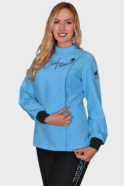 1389 Bayan Aşçı Forması Turkuaz