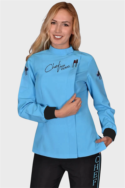 1389 Bayan Aşçı Forması Turkuaz