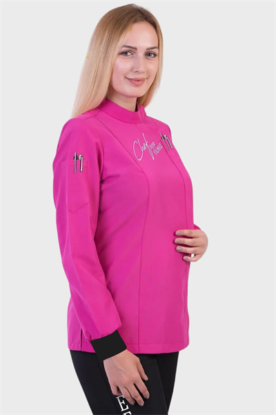 1394 Barbie Fuşya Bayan Aşçı Forması