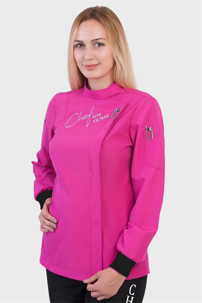 1394 Barbie Fuşya Bayan Aşçı Forması