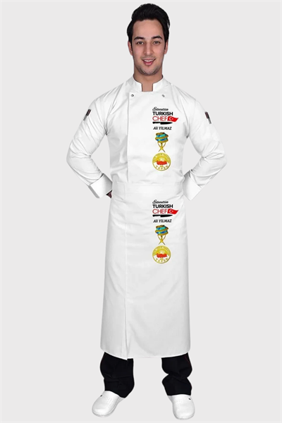 1398 Muhteşem Beyaz Turkısh Chef Aşçı Ceketi
