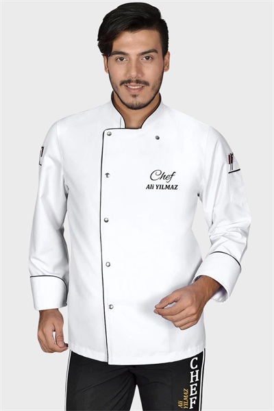 1430 Classıc Chef Aşçı Ceketi Beyaz