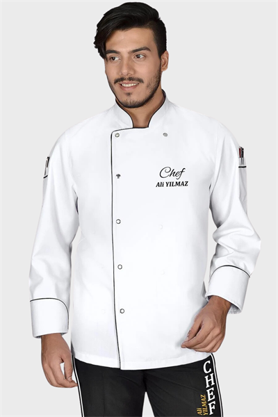 1430 Classıc Chef Aşçı Ceketi Beyaz