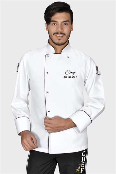 1430 Classıc Chef Aşçı Ceketi Beyaz