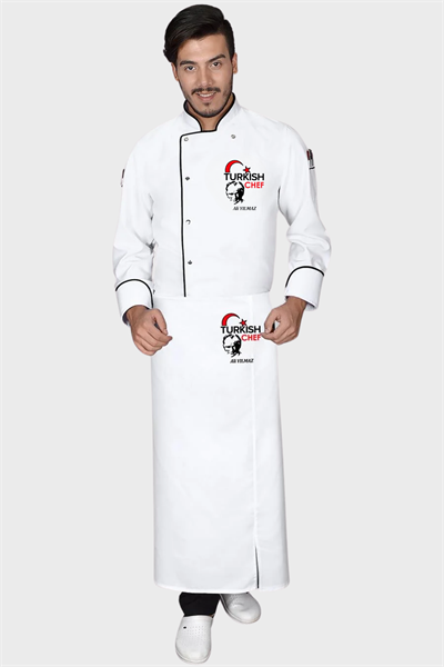 1439 Lider Turkısh Chef Aşçı Ceketi Beyaz