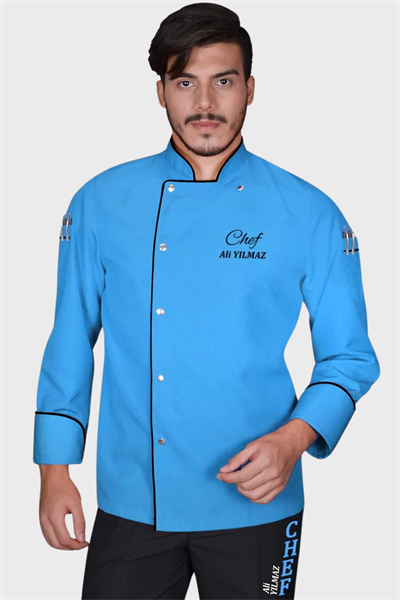 1531 Classıc Chef Aşçı Ceketi Turkuaz