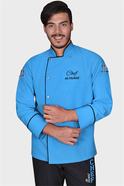 1531 Classıc Chef Aşçı Ceketi Turkuaz