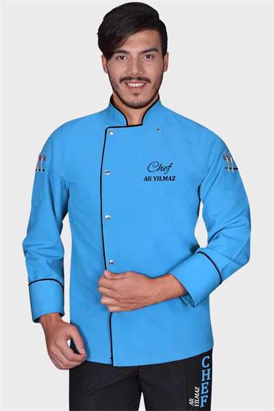 1531 Classıc Chef Aşçı Ceketi Turkuaz