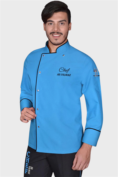 1531 Classıc Chef Aşçı Ceketi Turkuaz