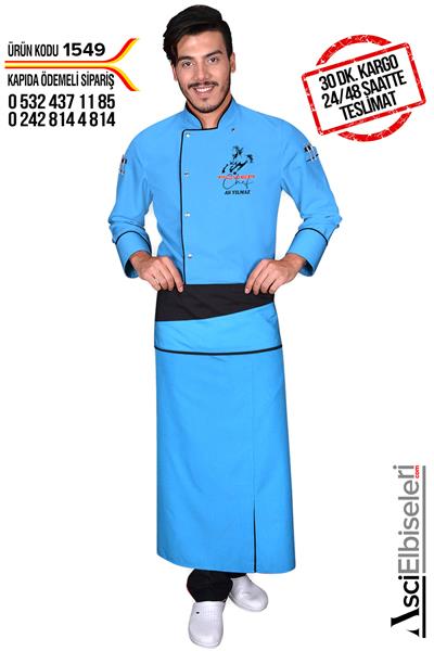 1549 Power Chef Turkuaz Aşcı Ceketi
