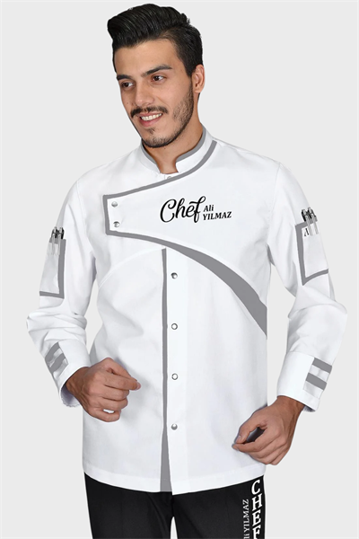 1564  Aşçı Üniforması Beyaz