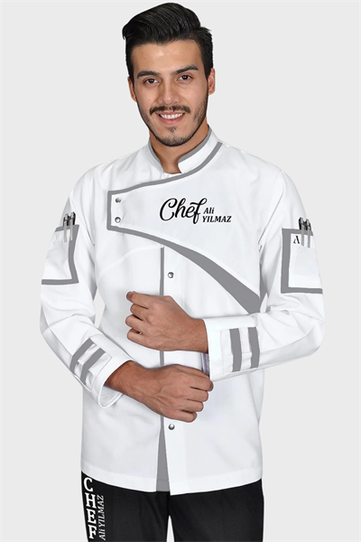 1564  Aşçı Üniforması Beyaz
