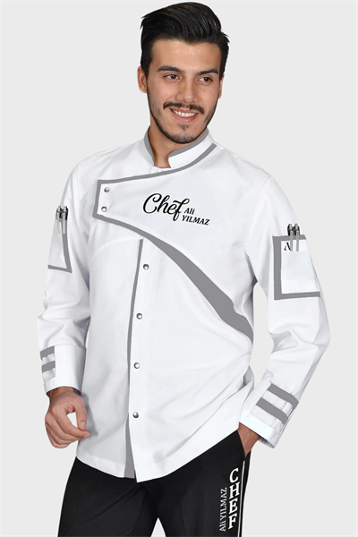 1564  Aşçı Üniforması Beyaz