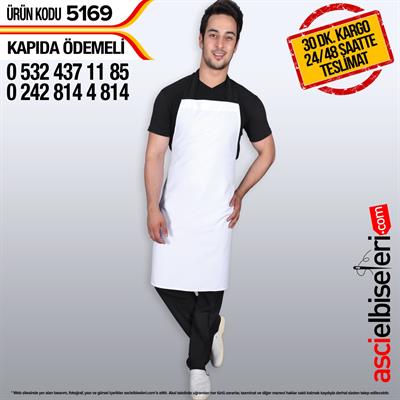5169 Kalın Askılı Önlük Beyaz