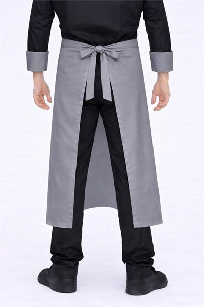 5293  Gri Bıg Chef Aşçı Önlüğü (Adınızı Nakış İle Yazdırabilirsiniz )