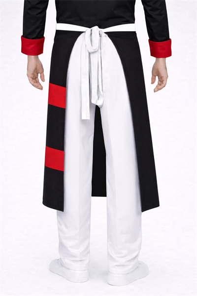 5357 Özel Tasarım Aşçı Önlüğü Siyah