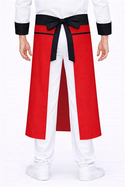 5385 Lider Turkısh Chef Aşçı Mutfak Önlüğü Kırmızı İsminizin Nakış İle İşletebilirsiniz