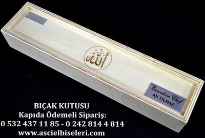 88017 Hediyelik Bıçak Kutuları İsminizin Kutu Üzerine Lazer İle Yazılması Hediye