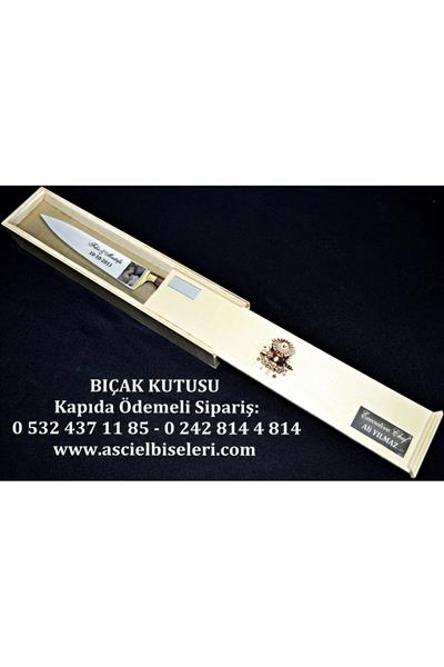 88021 Aşçıya Alınabilecek Hediyelik Bıçak Kutuları İsminizin Kutu Üzerine Lazer İle Yazılması Hediye