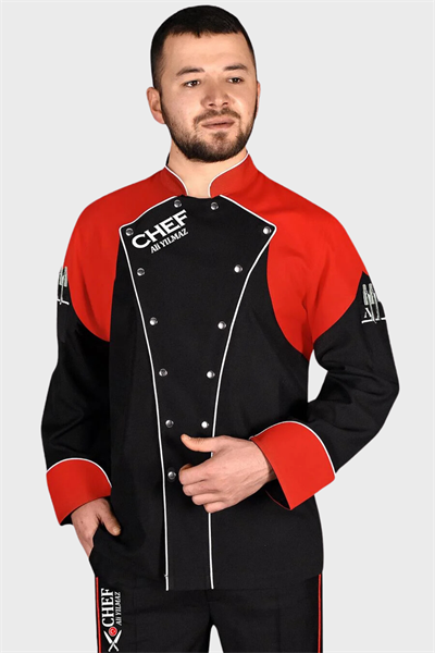 Aşçı Ceketi Erkek Siyah