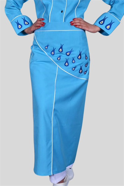 Bayan Mutfak Önlükleri Turkuaz Mavi