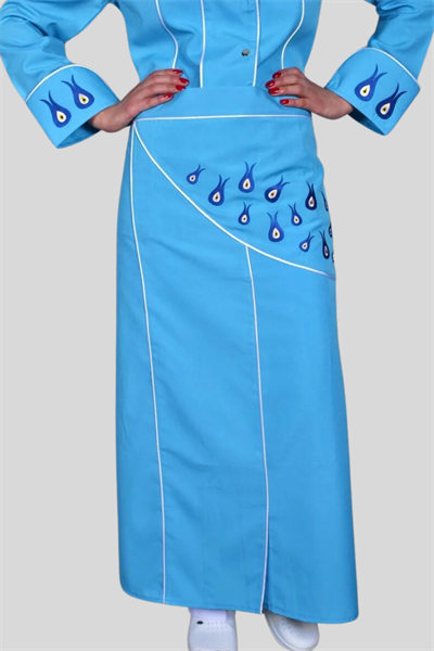 Bayan Mutfak Önlükleri Turkuaz Mavi