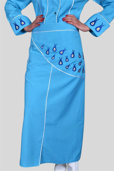 Bayan Mutfak Önlükleri Turkuaz Mavi