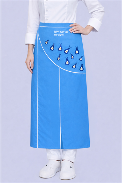 Bayan Mutfak Önlükleri Turkuaz Mavi