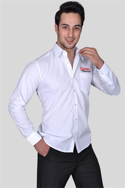 Beyaz Erkek Garson Gömlekleri