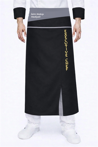 Beylikdüzü Siyah Gri Executıve Chef Önlükleri