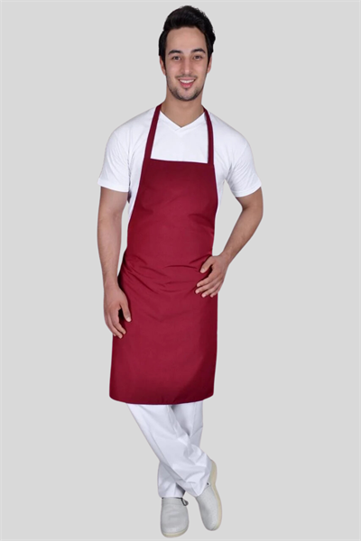 Bordo Boyundan Bağlamalı Önlükler