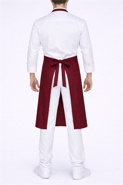 Bordo Boyundan Bağlamalı Önlükler