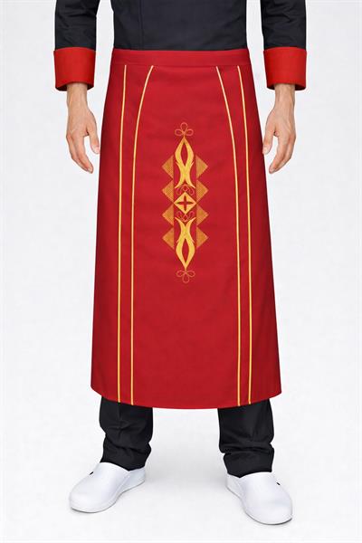 Chef Aşçı Önlüğü Kırmızı