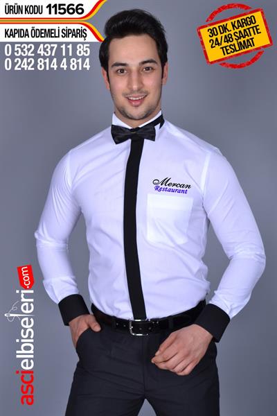 D11566 Ata Yaka Garson Gömlekleri