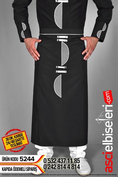 Dalyan Siyah Şef Mutfak Önlüğü