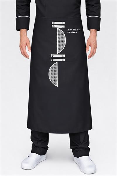 Dalyan Siyah Şef Mutfak Önlüğü