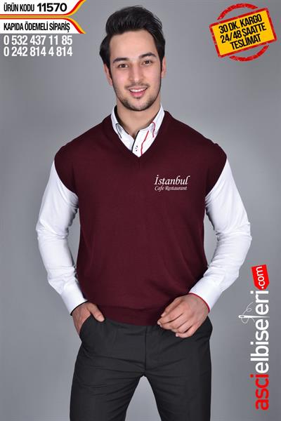 De-11570 Garson Süveteri Bordo