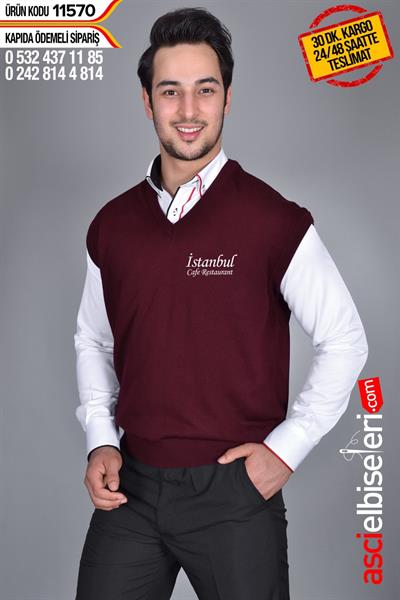 De-11570 Garson Süveteri Bordo