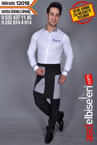 De-12018- Beyaz Garson Gömlekleri Gömlek