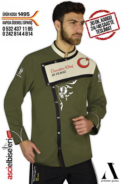 De- 1495 - Maxımum Chef Aşçı Ceketi