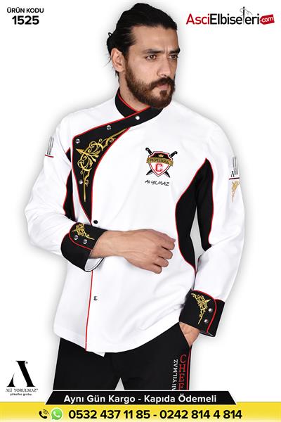 De 1525- Hiper Aşçı Kıyafetleri Eskişehir (Executive Chef Nakışlı )