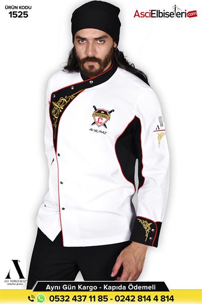 De 1525- Hiper Aşçı Kıyafetleri Eskişehir (Executive Chef Nakışlı )