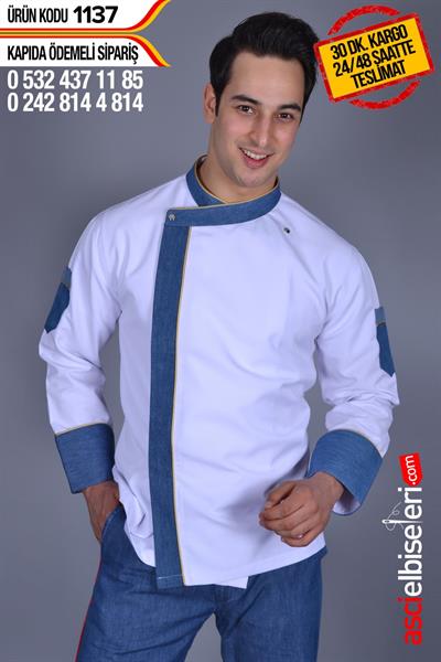 De1137 Chef Nakışlı Aşçı Ceketi