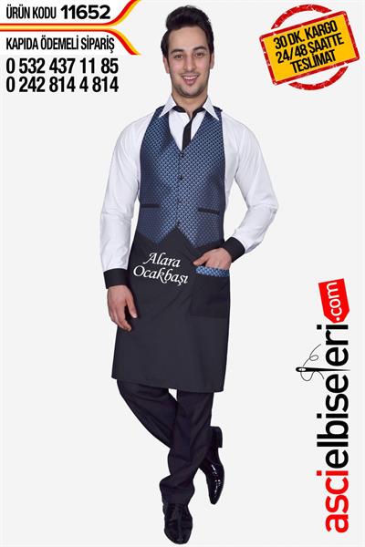 De11652-Yelekli Önlük Modelleri (Lacivert)