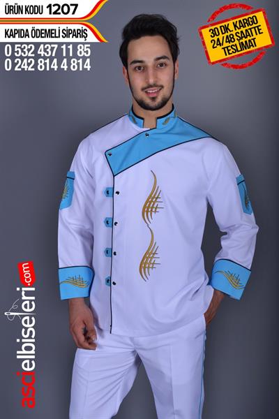 De1207 Sous Chef Nakışlı(Görsel Nakışsız Kullanılmıştır)