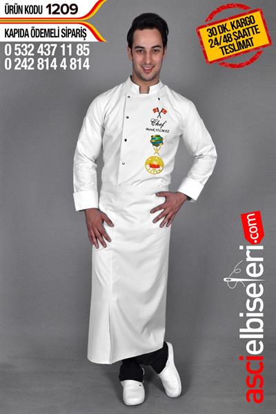 De1209 Bıg Chef Aşçı Ceketi Beyaz