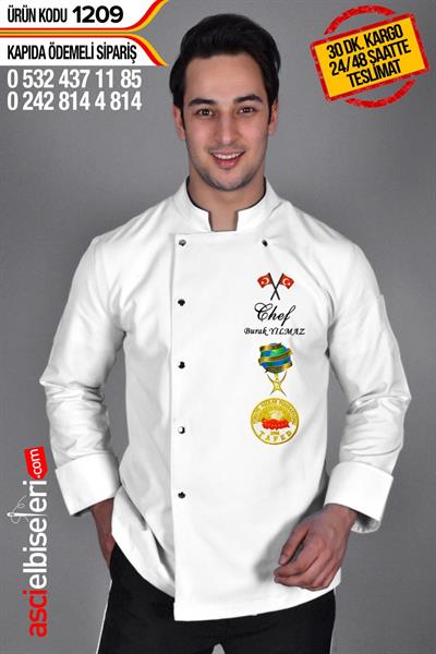 De1209 Bıg Chef Aşçı Ceketi Beyaz