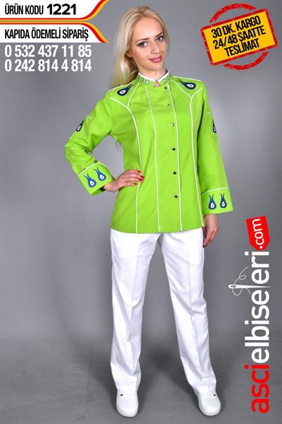 De1221- Laleli Bayan Aşçı Ceketi