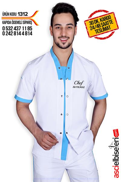 De1312  Mersin Uygun Fiyatlı Aşçı Ceketi