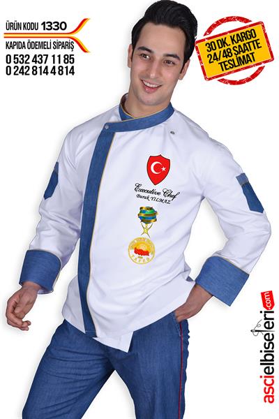 De1330 Aşçı Ceketi Beyaz